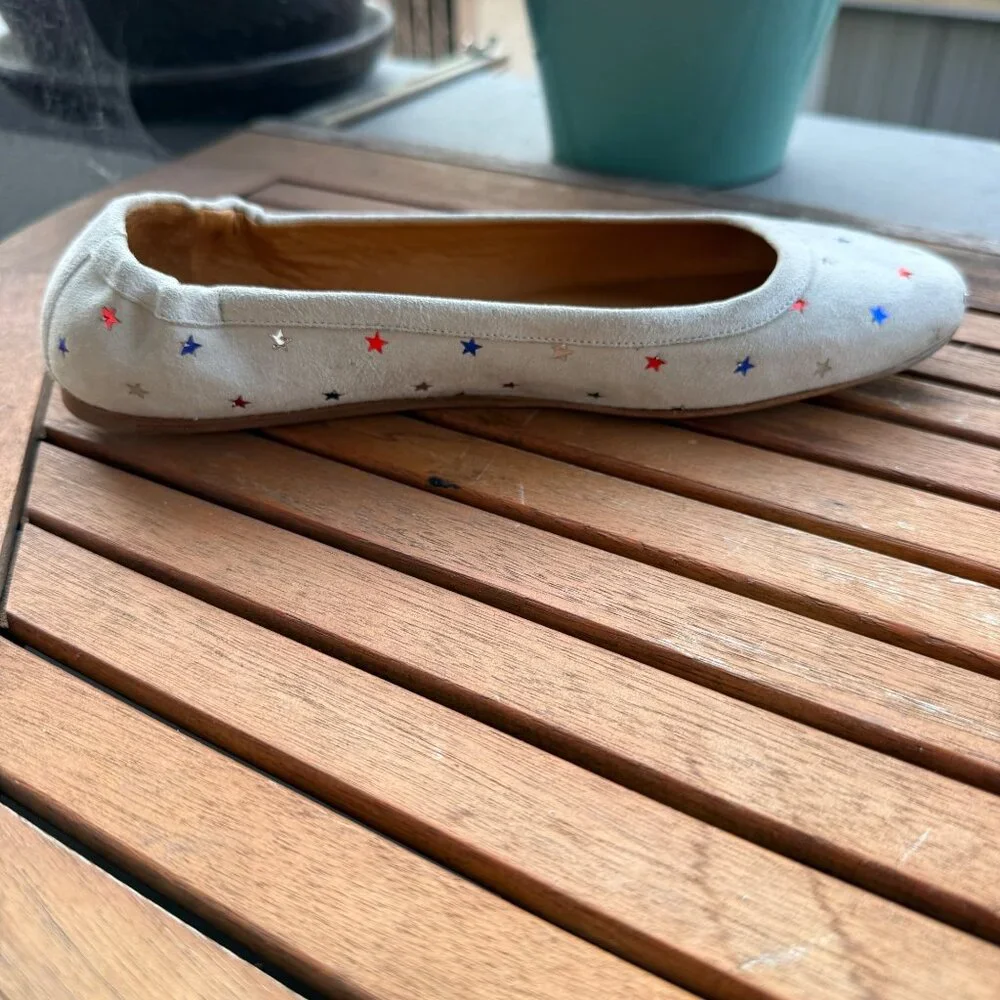 Isabel Marat Ballet Flats With Red, White, and Blue  Stars Size 37 - Picture 6 of 9